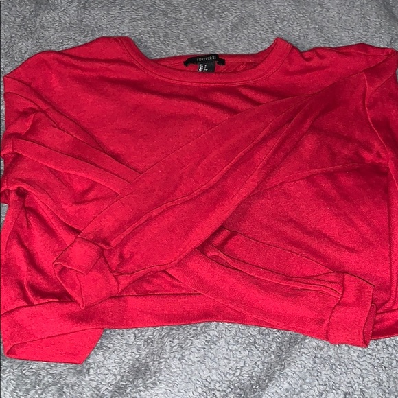 Open back red top - Picture 2 of 3